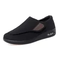 Chaussures de marche respirantes en mesh pour femmes avec velcro et semelle à coussin d'air - 35 / Noir