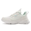 Sneakers platform in mesh traspirante da donna in elegante color beige e verde - 35 / Beige-Verde