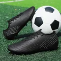Zapatos de fútbol negros de caña baja para hombre para entrenamiento en césped artificial - 39 / Negro