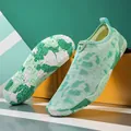 Zapatos de agua de secado rápido camuflaje verde menta para snorkel, playa y río - Verde