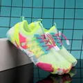 Scarpe da scoglio a piedi nudi verde chiaro colorate ad asciugatura rapida per mare - 35 / Verde fluorescente