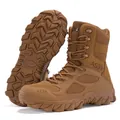 Professionelle hohe taktische Wüstenstiefel in Coyote-Braun für den Außeneinsatz - 39 / Braun