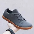 Breathable dark gray flyknit barefoot climbing casual sneaker with non-slip gum sole - 36 / Barefoot Casual Shoes (666L) / Dark Gray
