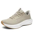 Atmungsaktive Laufschuhe aus khakifarbenem Mesh mit dicker Schaumstoffsohle für Unisex - 38 / Aprikose