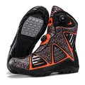 Botas de moto JC0032 en negro y naranja con sistema de cierre de doble dial ajustable - 37 / Negro Naranja