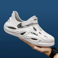 Hochwertige weiße EVA-Clogs für Herren, atmungsaktiv mit dicker Sohle und Riemen - 40 / Weiß