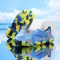 Zapatos de agua de cinco dedos azules con patrón de estrella de mar para playa - 25 / Azul Real