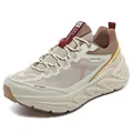 Beige and brown chunky sole outdoor sports shoe with breathable mesh for running - 36 / Sneakers (H-A88) / Beige