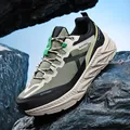 Olive green waterproof hiking shoe with non-slip sole and chunky cushioned midsole - 39 / Hiking Shoes (A88) / Light Green