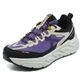 Purple and beige outdoor trail running shoe featuring a thick wear-resistant sole - 36 / Sneakers (H-A88) / Purple