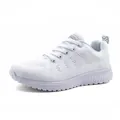 Scarpe da corsa flyknit bianche leggere e traspiranti con lacci per lo sport e il tempo libero - 38 / Bianco