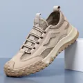 Ademende kaki mesh herensneaker met antislip rubberen zool voor zomerse vrijetijd - 39 / Khaki