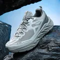 Professional grey waterproof hiking shoes for men and women with high-grip non-slip outsole - 39 / Hiking Shoes (A88) / Silver Gray