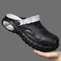 Lightweight camo EVA clog shoes for men and women, breathable outdoor beach sandals - 37-38 / Camouflage Black Gray
