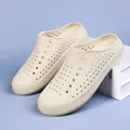 Lightweight beige breathable EVA clogs for men and women beach outdoor wear slip-on - 36 / Beige