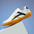 Trendy white mesh breathable casual sneaker with anti-slip yellow bumpy rubber sole - 35 / Casual Style (7723) / White
