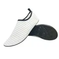 Scarpe da scoglio bianche ad asciugatura rapida con strisce grigie e suola nera - 34-35 / K01 Bianco