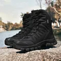 Bottes de randonnée tactiques noires pour hommes avec semelle antidérapante robuste - 39 / Botte Tactique 907 (907) / Noir