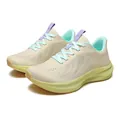 Women's breathable mesh running shoes with wide toe box and lime green thick sole - 36 / Apricot