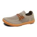 Chaussure de marche respirante en maille kaki pour homme avec bout large confort - 38 / Khaki