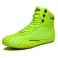Scarpe da lotta alte verde lime professionali per boxe e arti marziali uomo - 36 / Verde fluorescente