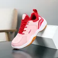 Pink and red breathable children's professional badminton sports sneakers for kids - 31 / Hot Pink