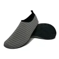 Scarpe da scoglio a righe grigie ad asciugatura rapida per spiaggia e yoga fitness - 44-45 / Grigio (K001)