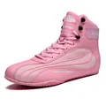 Stivali professionali rosa alti da boxe e lotta per uomo e donna arti marziali - 36 / Rosa