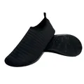 Scarpe da scoglio nere ad asciugatura rapida per spiaggia e immersioni con suola antiscivolo - 44-45 / Nero (K001)