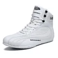 Scarpe da boxe e lotta alte bianche professionali per allenamento in palestra - 36 / Bianco