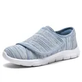 Scarpe da passeggio da donna in mesh leggere e traspiranti con cinturino velcro - Blu Luna