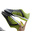 Fußballschuhe für Jugendliche mit TF-Turf-Stollen in Schwarz und Fluoreszierendem Gelb - Schwarz
