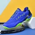 Chaussures de tennis bleues respirantes avec semelle antidérapante vert néon - 36 / Bleu Saphir