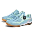 Chaussures de badminton bleu clair pour femmes avec système de laçage rapide et semelle - 35 / Clair de lune