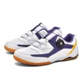 Chaussures de badminton pour femmes en blanc et violet avec système de laçage rapide. - 35 / Blanc