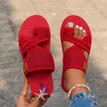 Vibrant red breathable mesh flat slippers perfect for beach and casual summer wear. - 36 / Cross Strap Mesh Slides / Red
