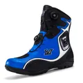 Botas profesionales de moto en azul y negro con sistema de cordones de dial giratorio - 37 / Azul