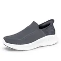 Chaussures de marche légères en maille grise pour hommes et femmes, respirantes et souples - 39 / Gris foncé