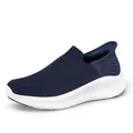 Chaussure de marche bleu marine respirante avec semelle blanche ondulée confortable - 39 / Bleu foncé