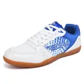 Chaussures de tennis de table professionnelles pour hommes avec mesh respirant - 39 / 1030 Blanc Bleu
