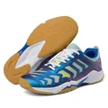 Chaussures de badminton respirantes bleu dégradé avec semelle en caoutchouc antidérapante - 36 / Blanc & Bleu (w66)