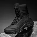 Robuste schwarze taktische Herrenstiefel für anspruchsvolle Outdoor-Abenteuer im Gelände - 39 / Schwarz
