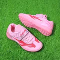 Professional pink breathable mesh children's soccer training shoes with turf cleats - 29 / Pink