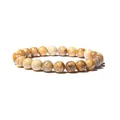 Bracelet élastique en perles de pierre naturelle 8 mm aux motifs de jaspe terreux - Jaspe Paysage (AL-0158-6) / 8mm
