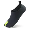 Breathable split-toe water shoes for swimming, yoga and creeking in black and neon yellow. - 40/41 / Black Green