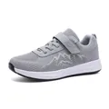 Grey breathable fly-knit walking sneakers for men and women light running daily use - 38 / Gray (Men's)