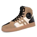 Botas de moto profesionales para hombre en ante caqui con protección para cambios - 37 / Caqui