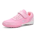 Chaussures de football roses respirantes pour enfants avec crampons TF pour entraînement - 35 / Rose