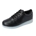 Black LED light-up sneakers with translucent sole, USB charging, stylish casual shoes - 38 / 11 Modes Luminous Style / Black