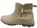 Stivali tattici outdoor da uomo in kaki con cerniera laterale e suola robusta - 35 / Beige